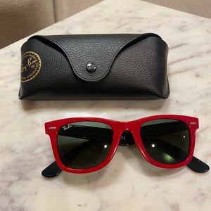Ray-Ban sunglasses- red